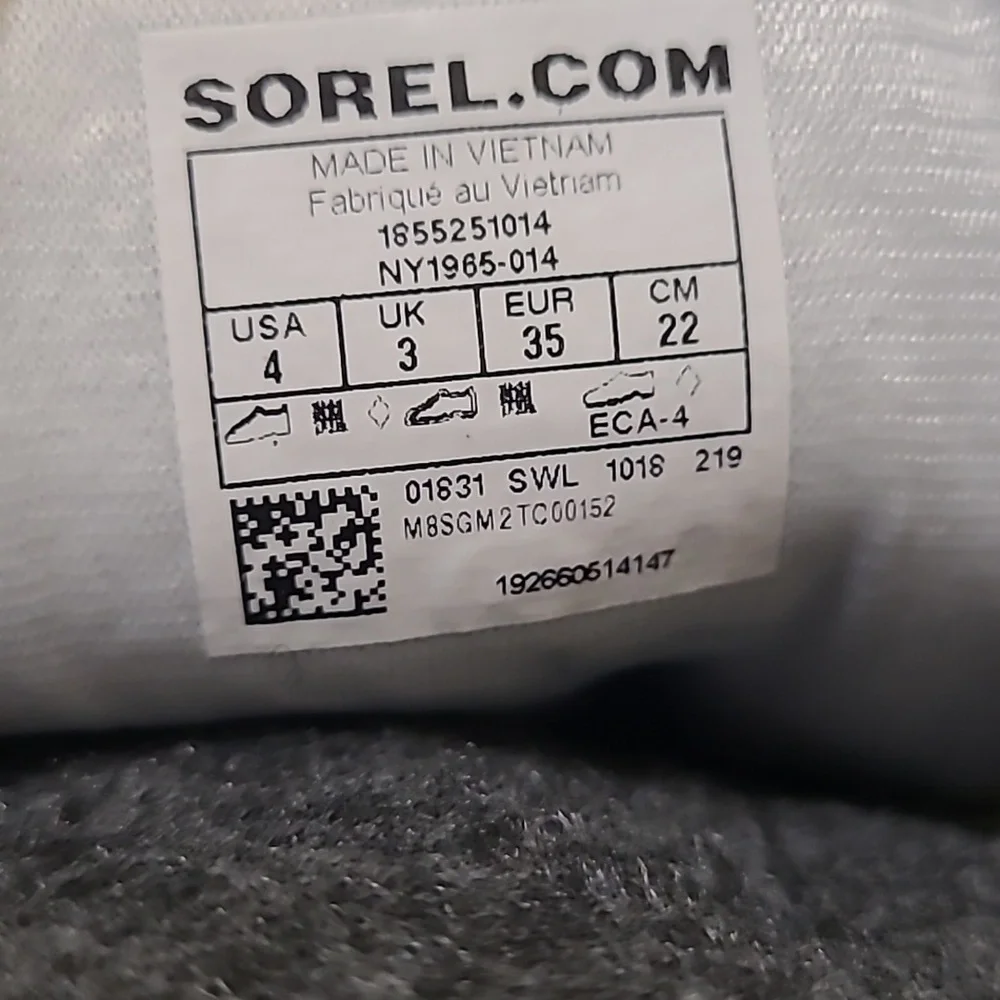 Sorel Black‎ and Blue Snow Boots with Yellow Accents unisex new
